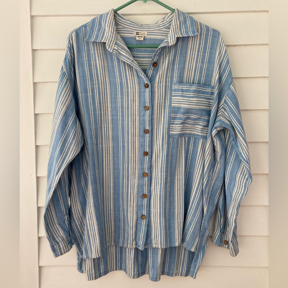 Billabong | In The Tide Oversized Button-Down Shirt Size Large - Picture 5 of 11